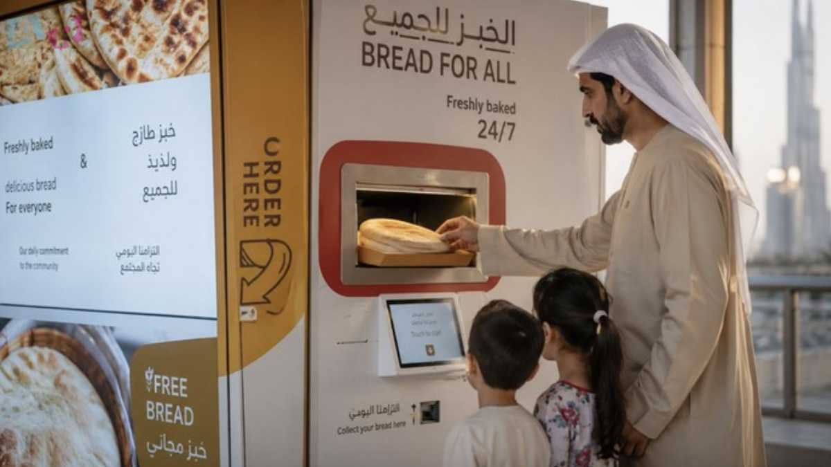 Cegah Kelaparan, Dubai Hadirkan Mesin Roti Otomatis
